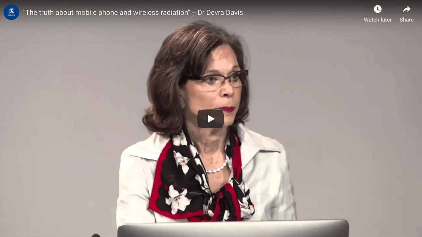 Screenshot of a video with Devra Davis