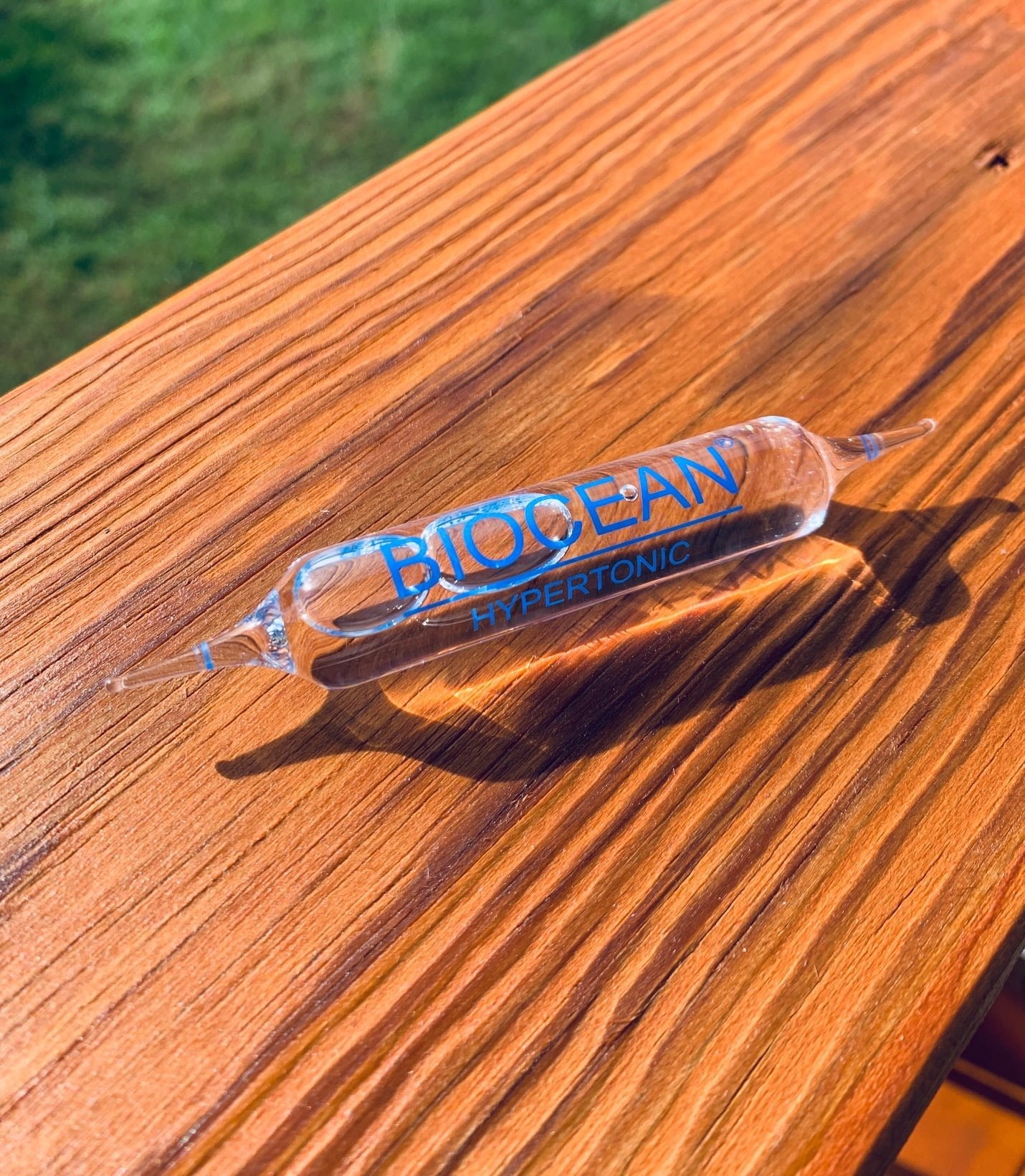 Photo of a Biocean Marine Plasma ampule