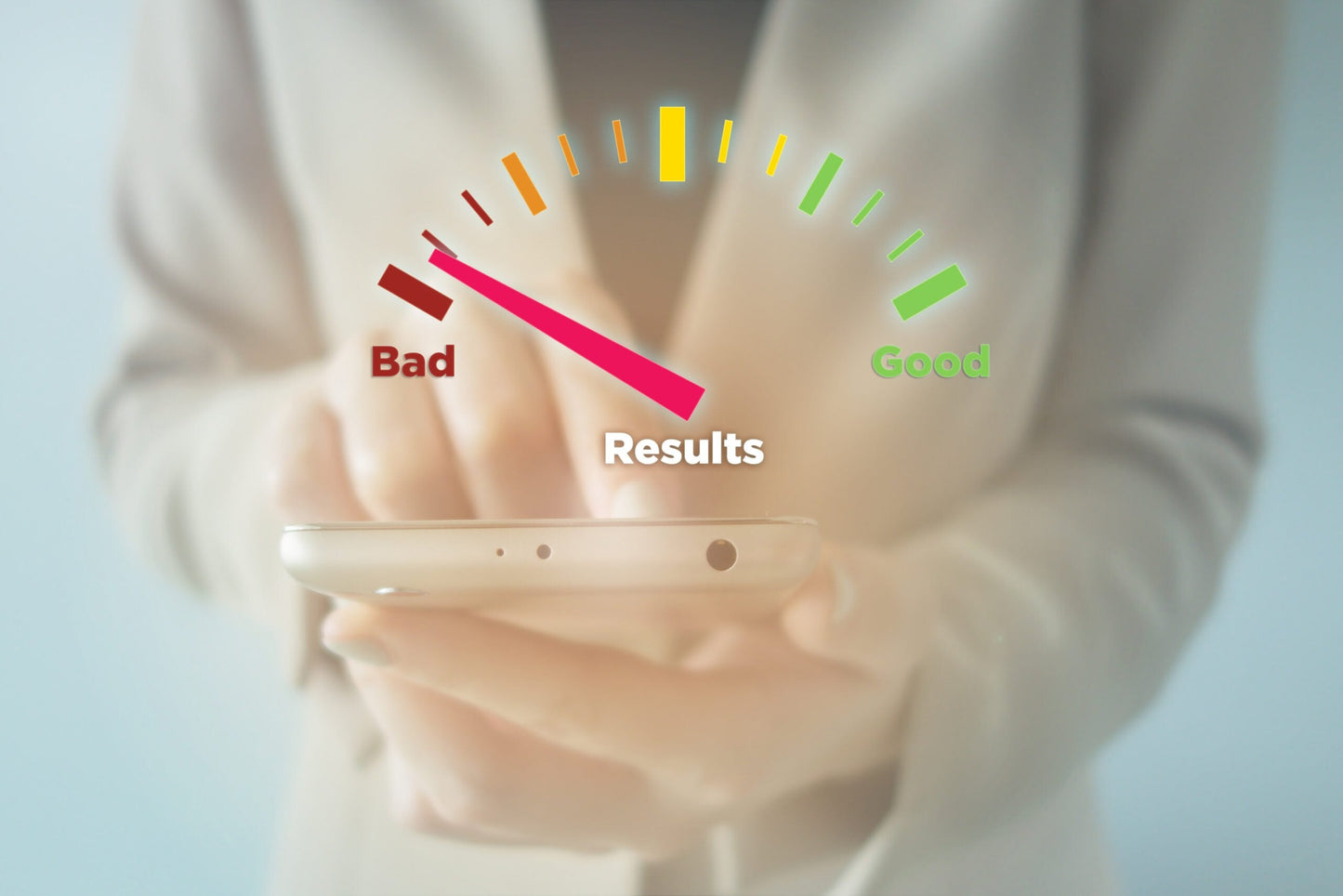 Graphic depicting the bad results of a cell phone study