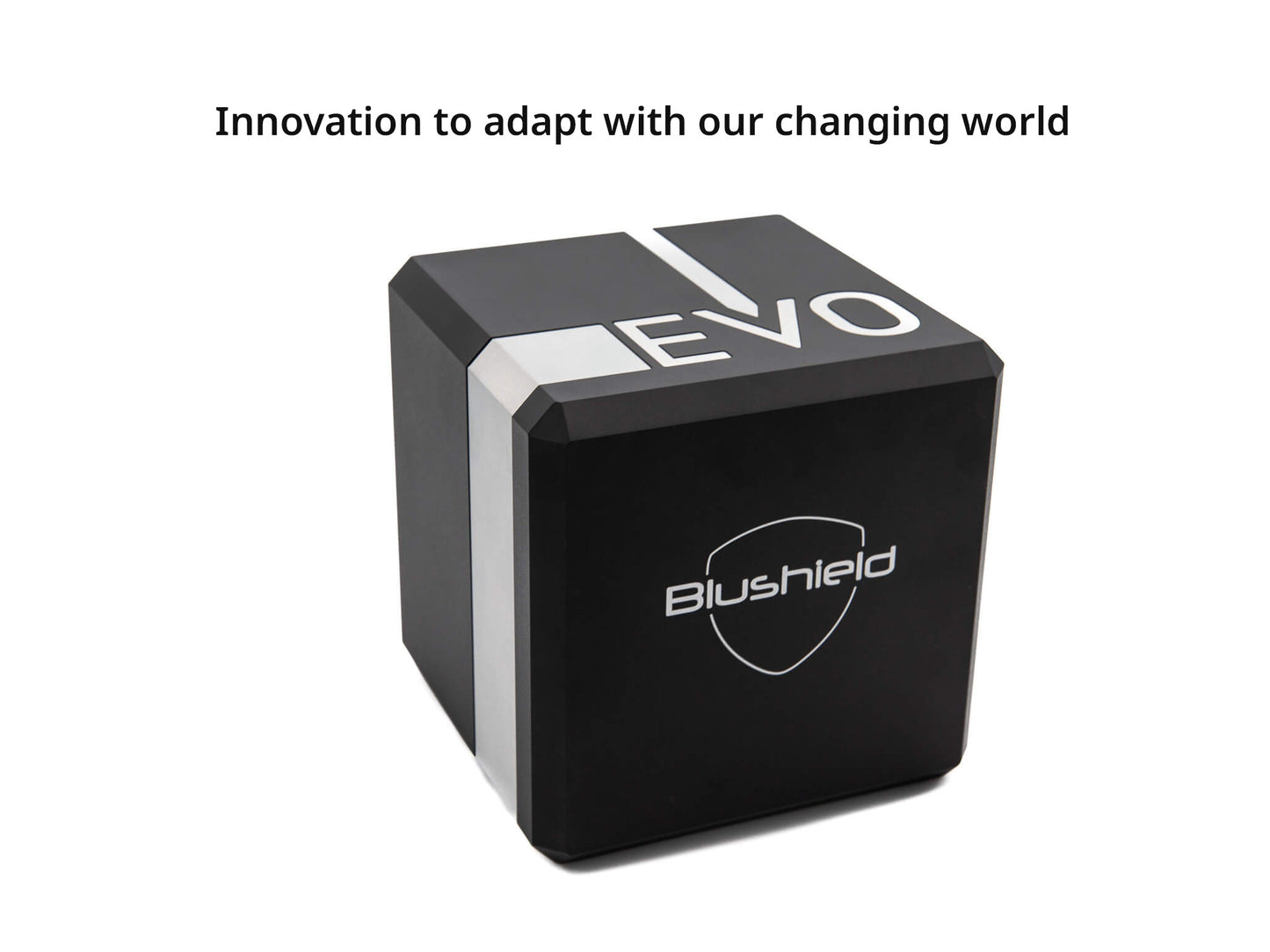 EMF PROTECTION - EVO slider image that says innovation to adapt with our changing world