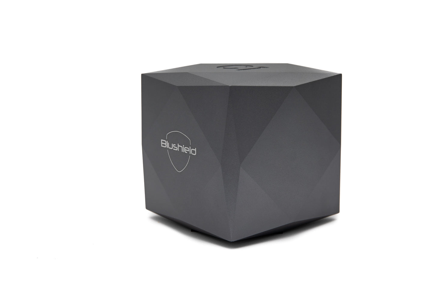 EMF PROTECTION - Photo of gray C1 Ultimate Cube, front and side views