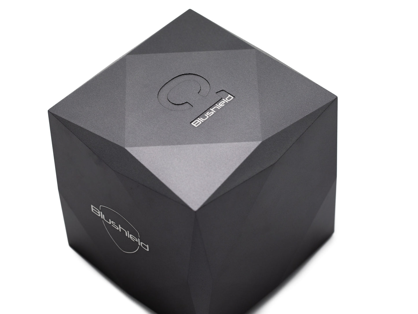 EMF PROTECTION - Photo of gray C1 Ultimate Cube, top view