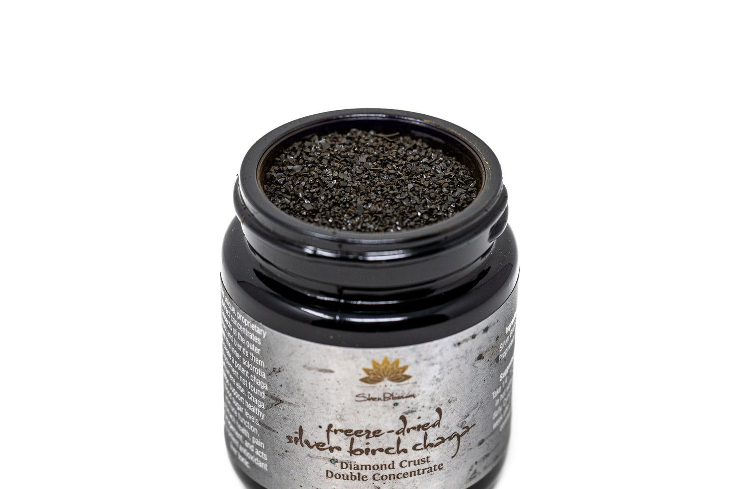 EMF PROTECTION  - up close image of the freeze dried silver birch chaga