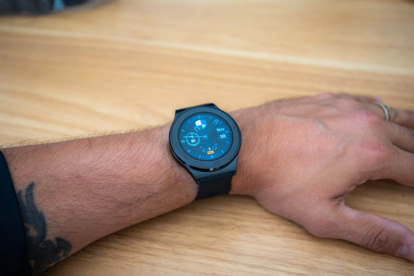 EMF PROTECTION  - W1 watch on a man's wrist