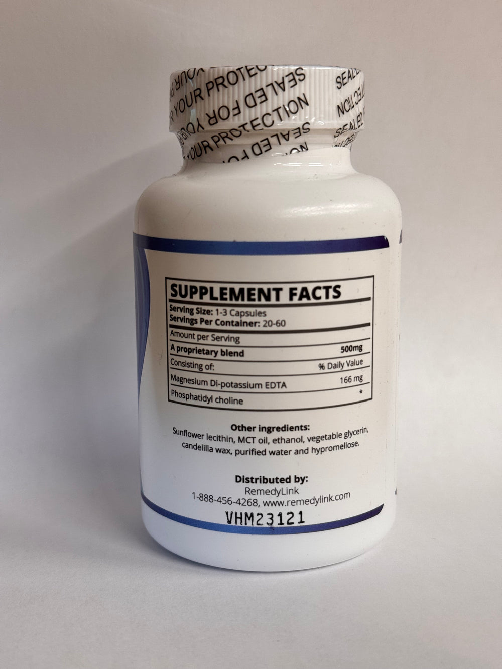 Medicardium Capsule jar supplement facts