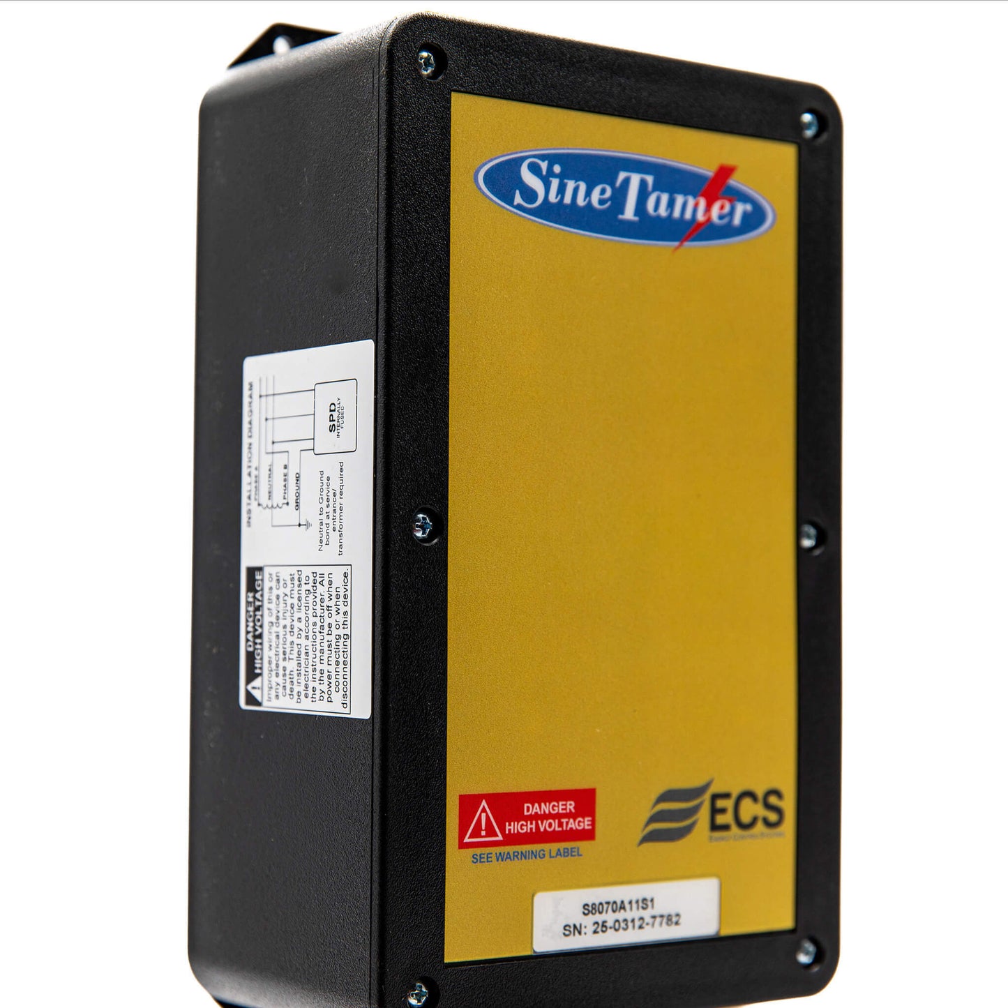 Front/side view of the Sine Tamer device